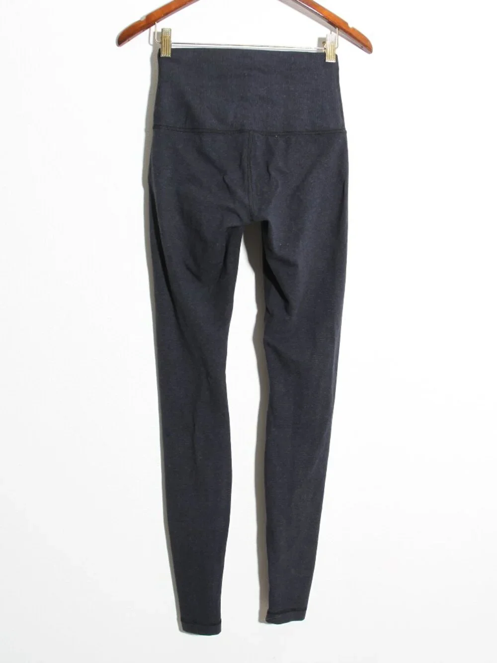 Lululemon Wunder Under Pant (Hi-Rise) Leggings *Cotton Heathered Naval Blue Sz 6